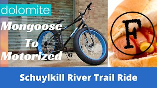 Mongoose To Motorized #3 | "F" In The Chat For Hot Dogs | Pre-Motor Ride | Schuylkill River Trail