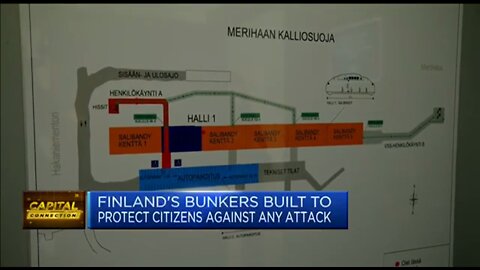 The Finns, preparing to join NATO, showed a giant bomb shelter that can accommodate the entire population of Helsinki