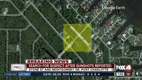 Police search for suspect after shots fired in Port Charlotte