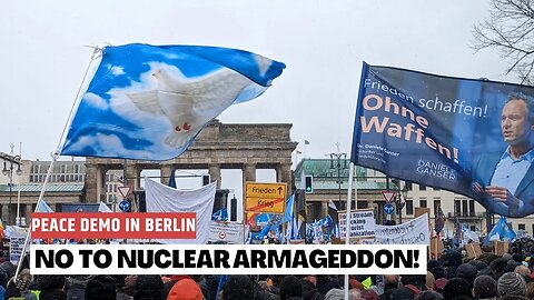 Mass peace demonstration by Wagenknecht and Schwarzer in Berlin