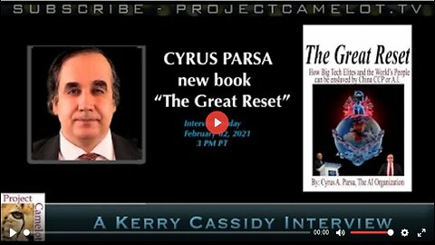 CYRUS PARSA: NEW BOOK: THE GREAT RESET