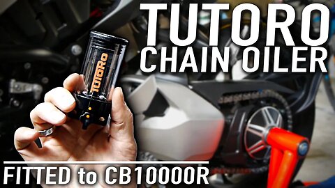 TUTORO Automatic Chain Oiler INSTALLED | Honda CB1000R 2020
