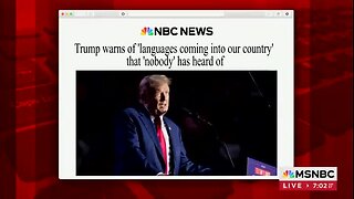 Trump: Immigrants Are Speaking Languages from Mars