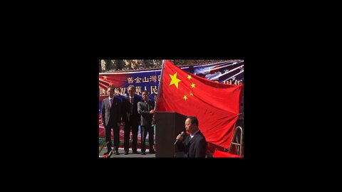 Chinese Consul General in SF Zhang Jianmin at the National Day Celebration Flag Raising Ceremony