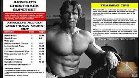 ARNOLD SCHWARZENEGGER'S CHEST AND BACK WORKOUT | TRAIN LIKE ARNOLD