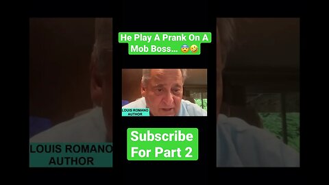 I played a prank on Mafia Boss Carmine Tramunti (Louis Romano) #mafia #boss #mobster #gangster