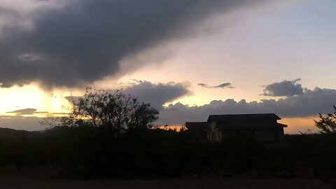 Clouds and sunset at Arizona Sky Village July 10,2023