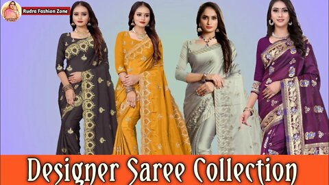 💕💕 New And Latest Party Wear Multicolor Saree Collection 💕💕 Buy Online Saree 💕#rudrafashionzone