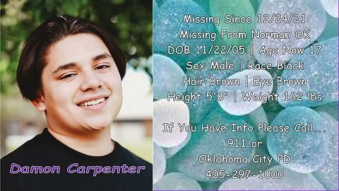 #Missing #Anniversary | Damon Carpenter | 12/24/2021