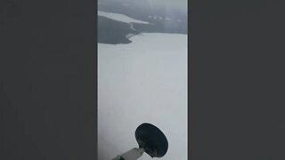 Flying Over Snowmobilers On Square Lake, Maine ~ Commercial Long Cross Country Flight