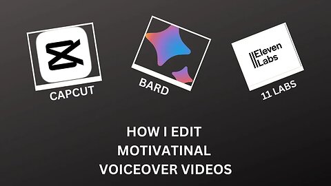 How I edit Motivational Voiceover videos