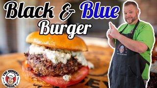 Black and Blue Burgers on the Blackstone Griddle