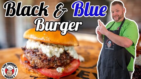 Black and Blue Burgers on the Blackstone Griddle