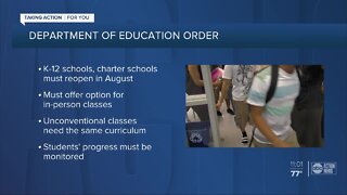Fla. education commissioner requires all Florida school districts to reopen campuses in August