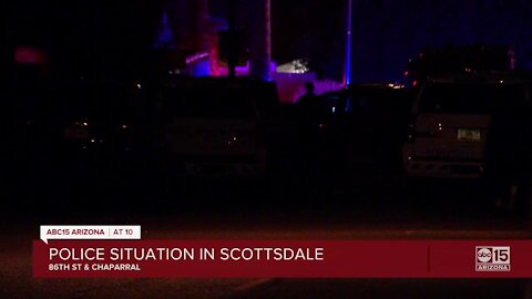 Scottsdale police working barricade, shooting situation near 86th Street and Chaparral