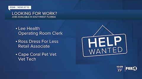 Lee Health, Ross and Cape Coral Pet Vet are hiring
