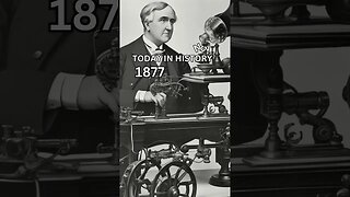 TODAY IN HISTORY Thomas Edison demonstrates his hand-cranked phonograph for the first time #shorts