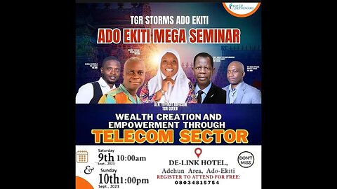 #10 Million VTU Business With TGR 2023: Live Presentation in Ado Ekiti with Alh Toyibat Adeosun