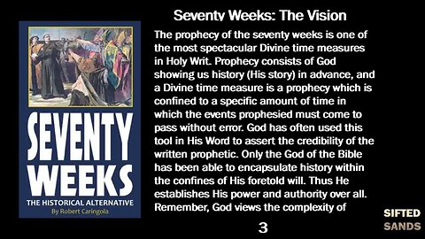 (Chapter 1) Seventy Weeks: The Historical Alternative By Robert Caringola