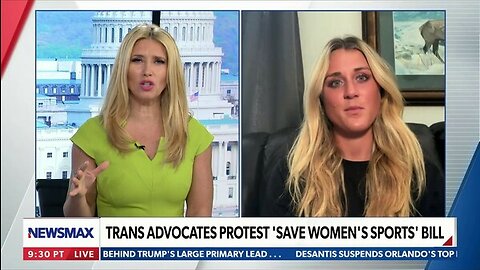 Trans advocates protest against "Save Women's Sports" bill