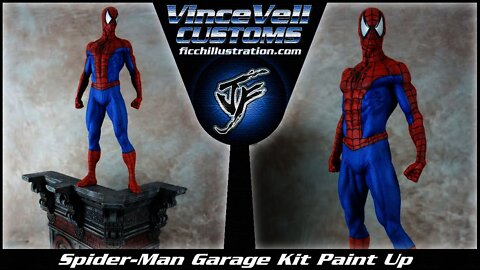 Spider-Man Garage kit Paint Up with custom Daily Bugle base