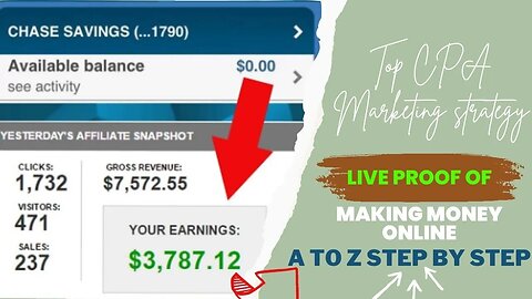 Live Proof of Making Money Online, CPA Marketing Secret, Make Money Online 2023