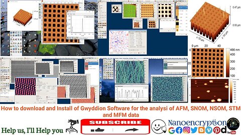 Download and Install of Gwyddion Software for the analysi of AFM SNOM NSOM STM MFM data