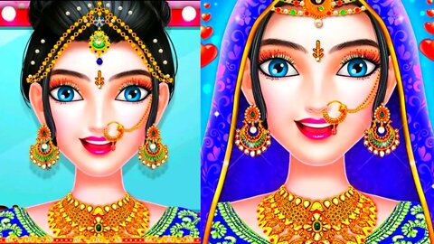 Indian wedding bride fashion|indian wedding game|indian makeup game|girl games @TLPLAYZYT