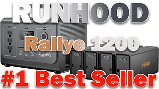 RUNHOOD Rallye 1200 Plus Portable Power Station 1296Wh Solar Generator