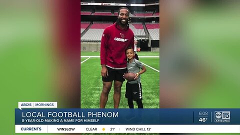 8-year-old is a local football phenomenon
