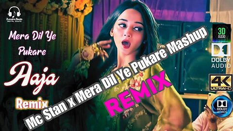 Mera Dil Ye Pukare x Mc Stan Mashup | Divine | Dolby Atmos | Remix | Zunaira Beats