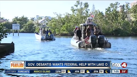 Florida Governor Ron DeSantis wants federal help with Lake Okeechobee