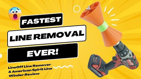 Fastest Fishing Line Replacement Ever: Line Off Line Remover & American Spirit Line Winder