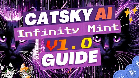 🟢🌈 InfinityMint Guide 🐈🎓 CardanoReview NFT Minting Tutorial💹