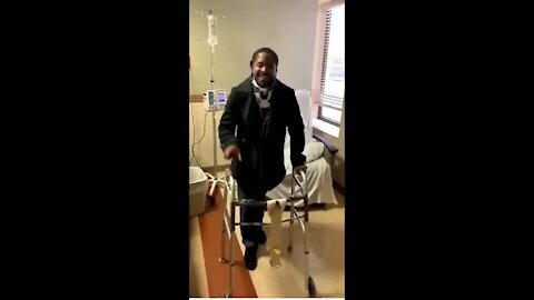 Terrence K Williams recuperating. "Funny Man" is getting well.