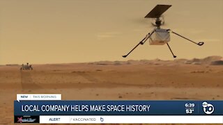 Local company helps make space history