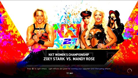 NXT Heatwave Mandy Rose w/ Toxic Attraction vs Zoey Stark for the NXT Women's Championship