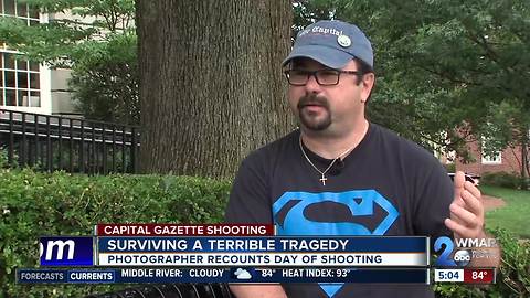 Surviving a tragedy, photographer recounts Capital Gazette shooting