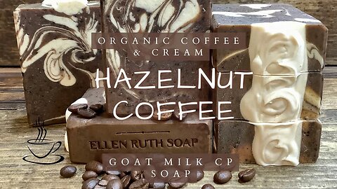 Making ☕️ HAZELNUT COFFEE ☕️ Cold Process Soap w/ Goat Milk & Cream | Ellen Ruth Soap