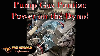 464 cid pump gas Pontiac engine on the dyno makes 622 horsepower and 622ft lbs of torque