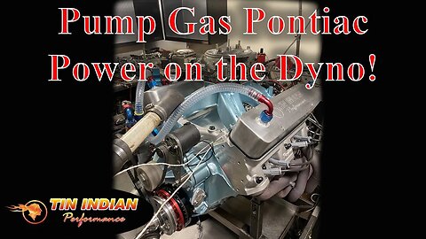 464 cid pump gas Pontiac engine on the dyno makes 622 horsepower and 622ft lbs of torque