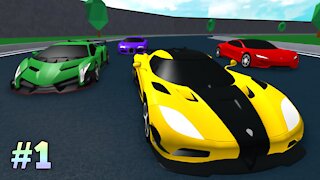🏁 Vehicle Tycoon Roblox Gameplay #1 - claiming tycoon, first race, driving and collecting coins