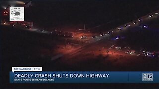 Deadly crash shuts down SR85