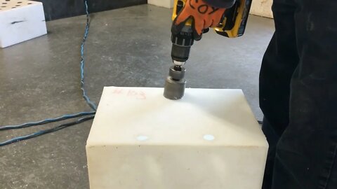 SPINWELD USING 4 1/2" ANGLE GRINDER