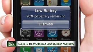 Secrets to avoiding a low battery warning on your phone