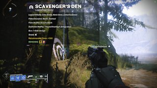 Destiny 2- Legend Lost Sector in the EDZ-Scavenger's Den 6-8-21