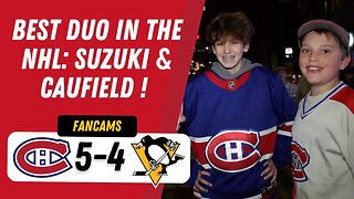 BEST DUO IN THE NHL: SUZUKI & CAUFIELD ! | MTL 5-4 PIT | REVIEW