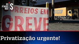 Correios entram em greve para manter privilégios