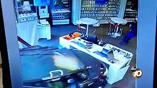 Caught on camera: Car crashes into Escondido store