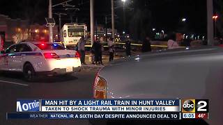 Pedestrian struck by Light Rail in Hunt Valley